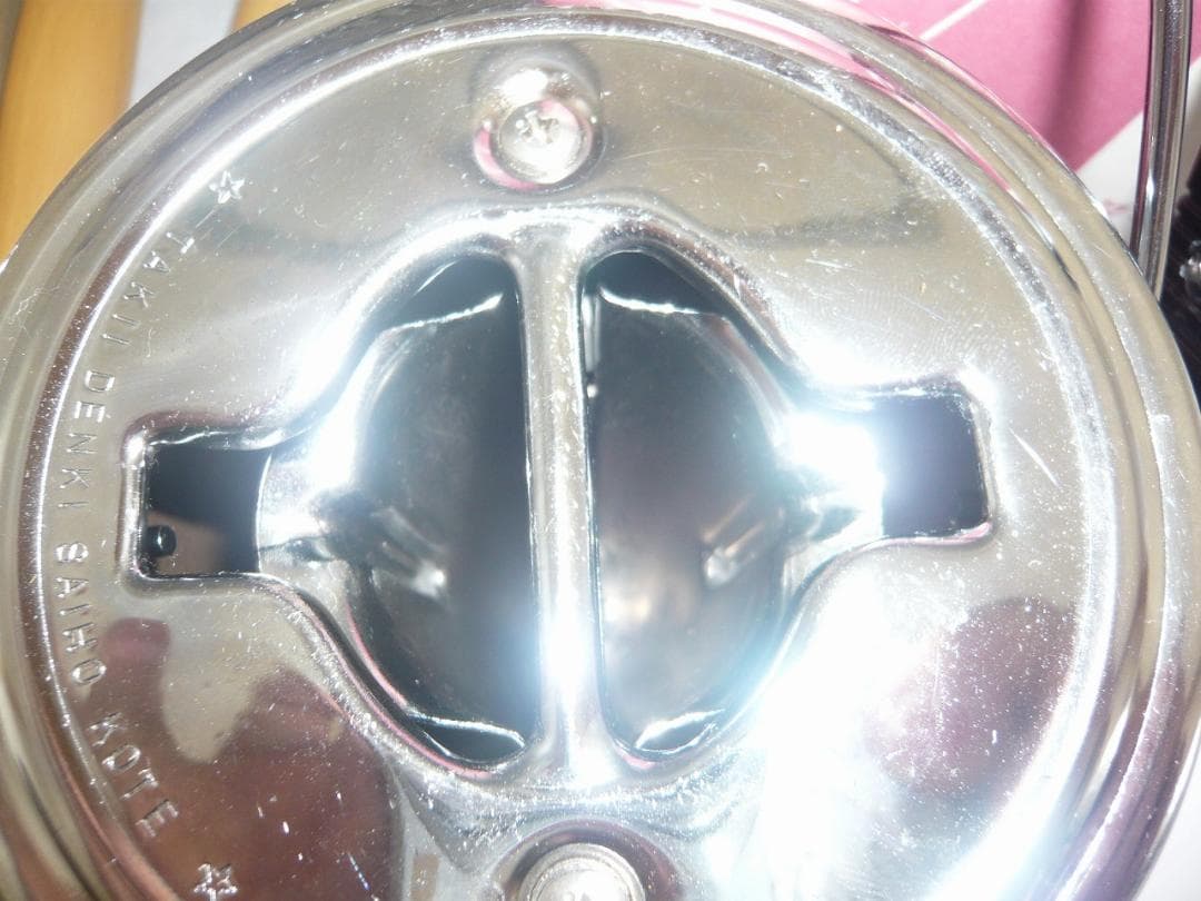 ①　タキイ和裁電化鏝　ランプ付　和裁コテ　和裁こて　鏝２本付　未使用保管品