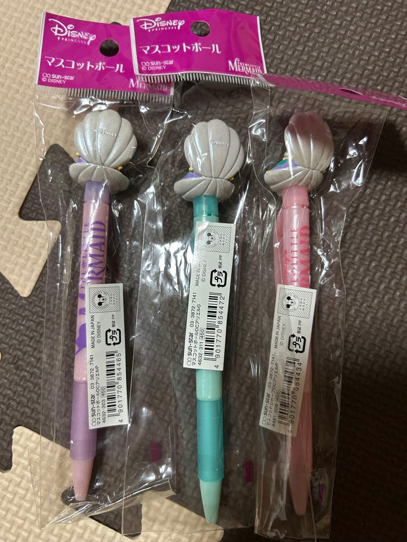 Disney アリエル　ボールペン シャープペンシル　平成レトロ