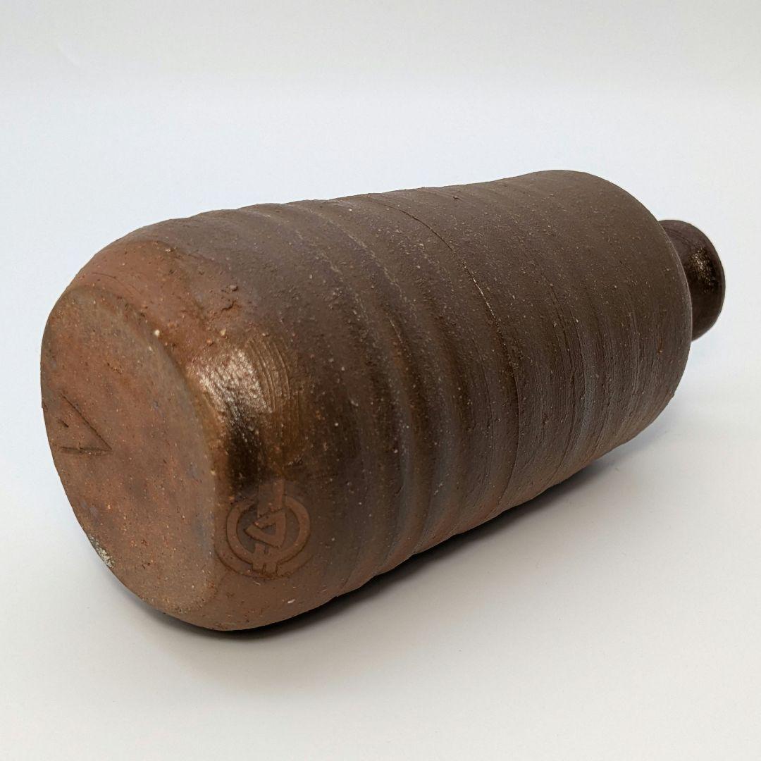 人間国宝 伊勢崎淳 備前焼 徳利花入 合箱 一輪挿し花瓶 花器 フラワーベース