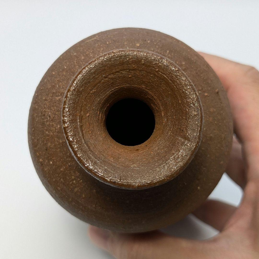 人間国宝 伊勢崎淳 備前焼 徳利花入 合箱 一輪挿し花瓶 花器 フラワーベース