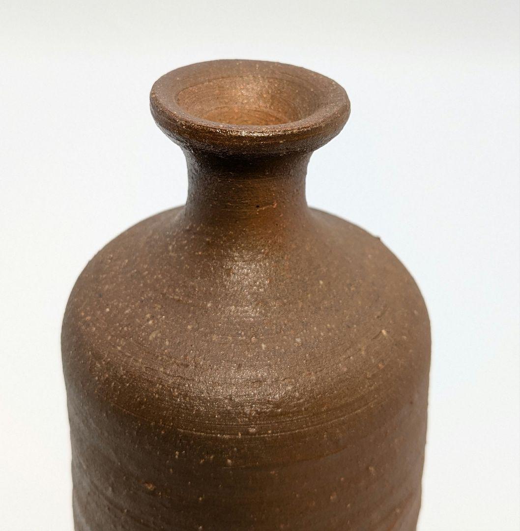 人間国宝 伊勢崎淳 備前焼 徳利花入 合箱 一輪挿し花瓶 花器 フラワーベース