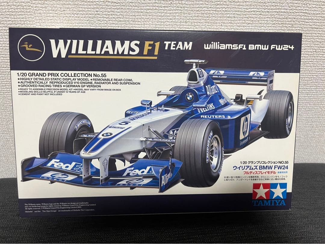 F1 タミヤ プラモデル 1/20 ウィリアムズ BMW FW24