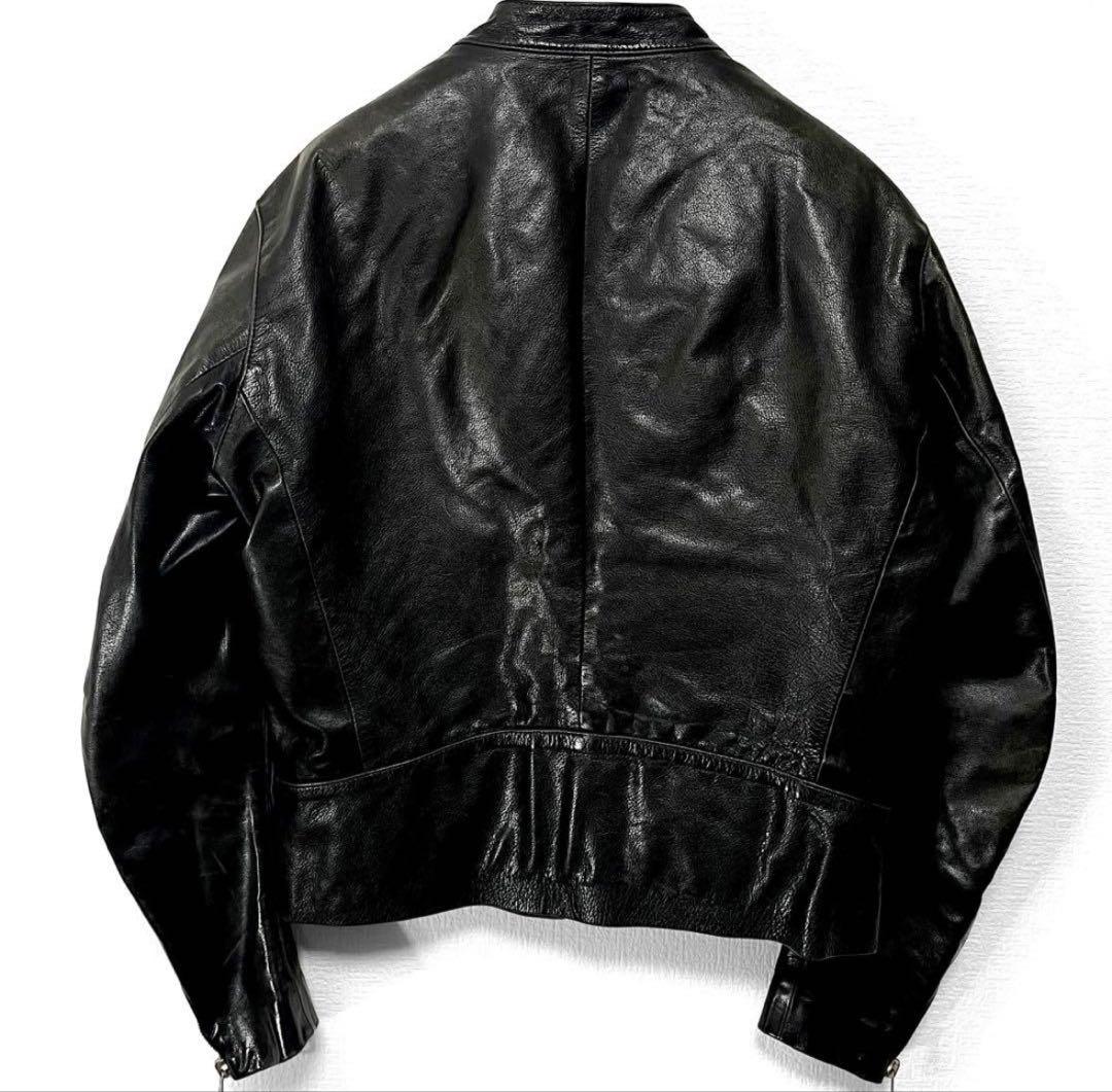 05ss/マルタンマルジェラ/ハの字ライダース/レザージャケット/52/黒