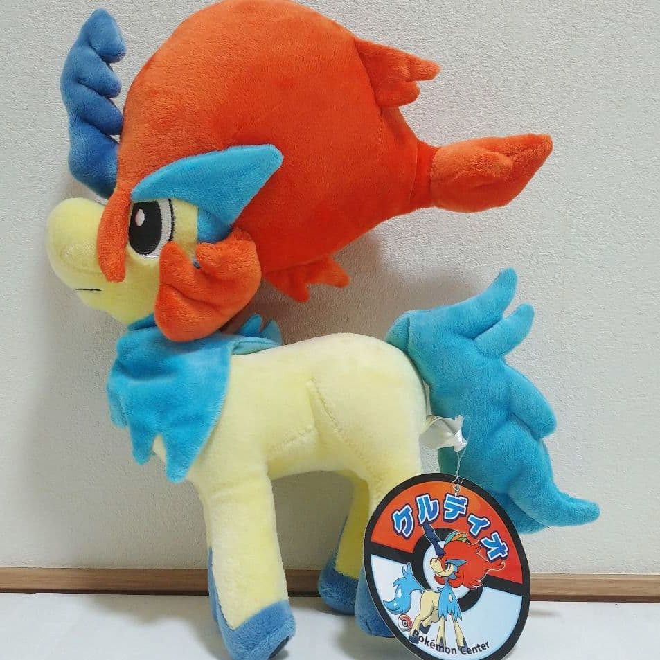 ポケモンセンター　ケルディオ　ぬいぐるみ　かくごのすがた　タグ付き　Keldeo