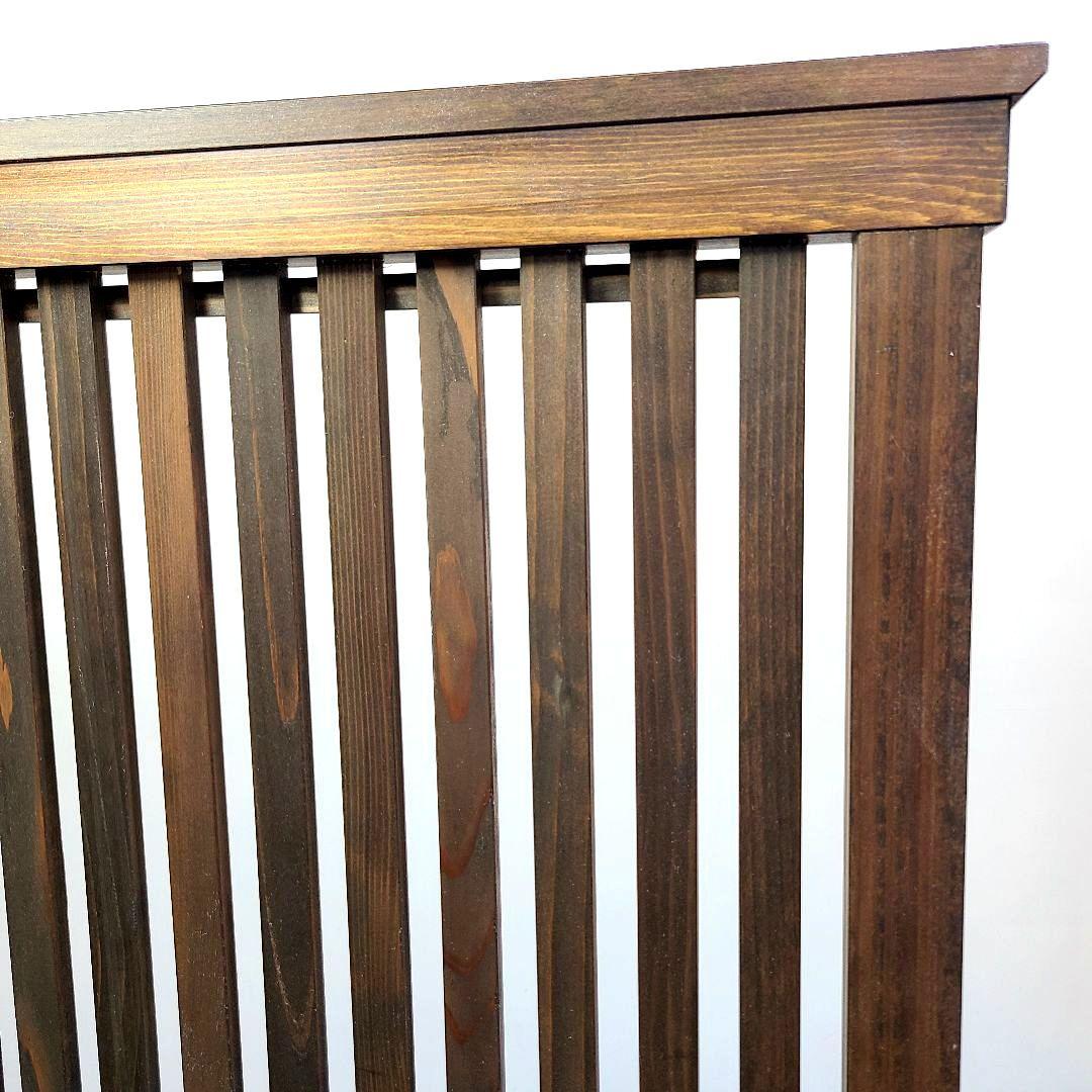 No8118【レトロ調】縦格子 衝立、パーテーション、間仕切り【吹き抜けタイプ】