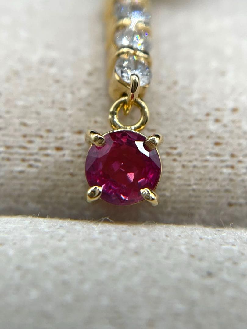 専用JL205★高級 ピンクサファイア0.38ct D K18 ピアス ソ付