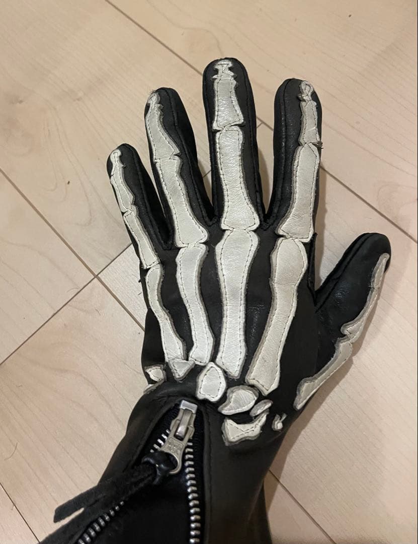 廃盤レア　VANSON レザー グローブ S 骨