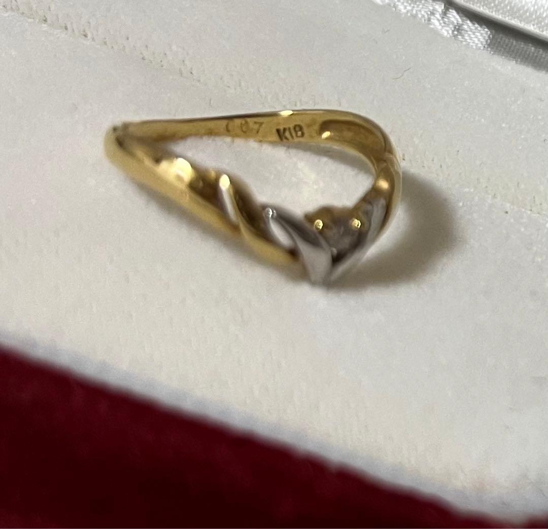 18金　プラチナ Pt900 ダイヤモンドファッションリング