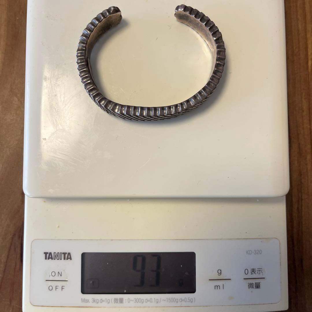 ナバホ ネイティブ ビンテージ バングル リンチシルバースミス ウィングロック