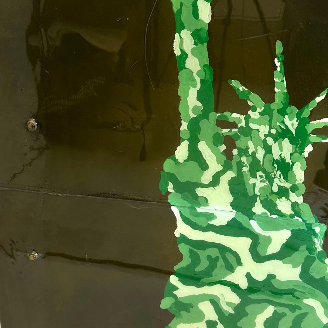 自由の女神 ミリタリー 特大ペンキ アート 絵 一点物 店舗 展示品