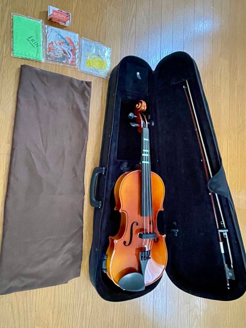 SUZUKIバイオリンNS20 4/4 (本体、弓、ケース、その他付属品6点)
