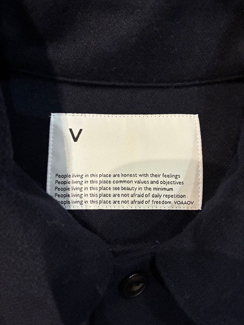 【25AW VOAAOV リサイクルメルトンセットアップ】