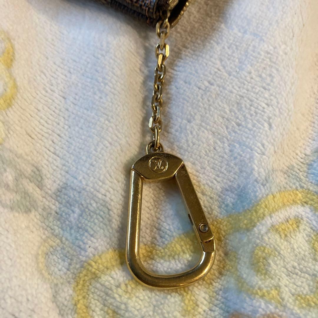 ルイヴィトン　ダミエ　ポシェットクレ　カードケース　ケース　ブラウン系