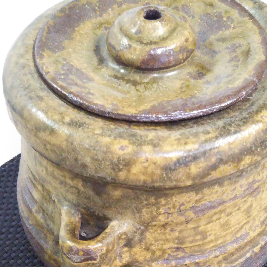 昭和レトロ、吉備焼き蓋物