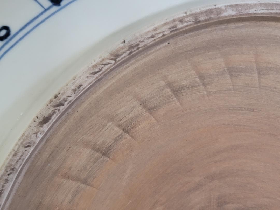 中国古玩 唐物 元青花・白滸孤窯雲龍紋 菱口折沿盤・極細工 古賞物