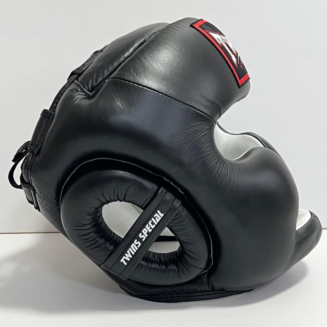 【極美品】TWINS ツインズ ヘッドギア ヘッドガード L 本革製 タイ製