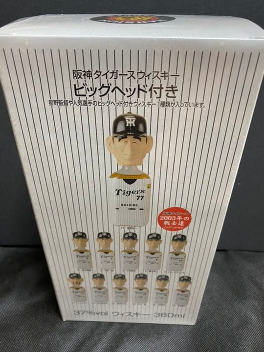 [未開封) 阪神タイガース ウイスキー2003年の戦士達 優勝記念 ポスター付き