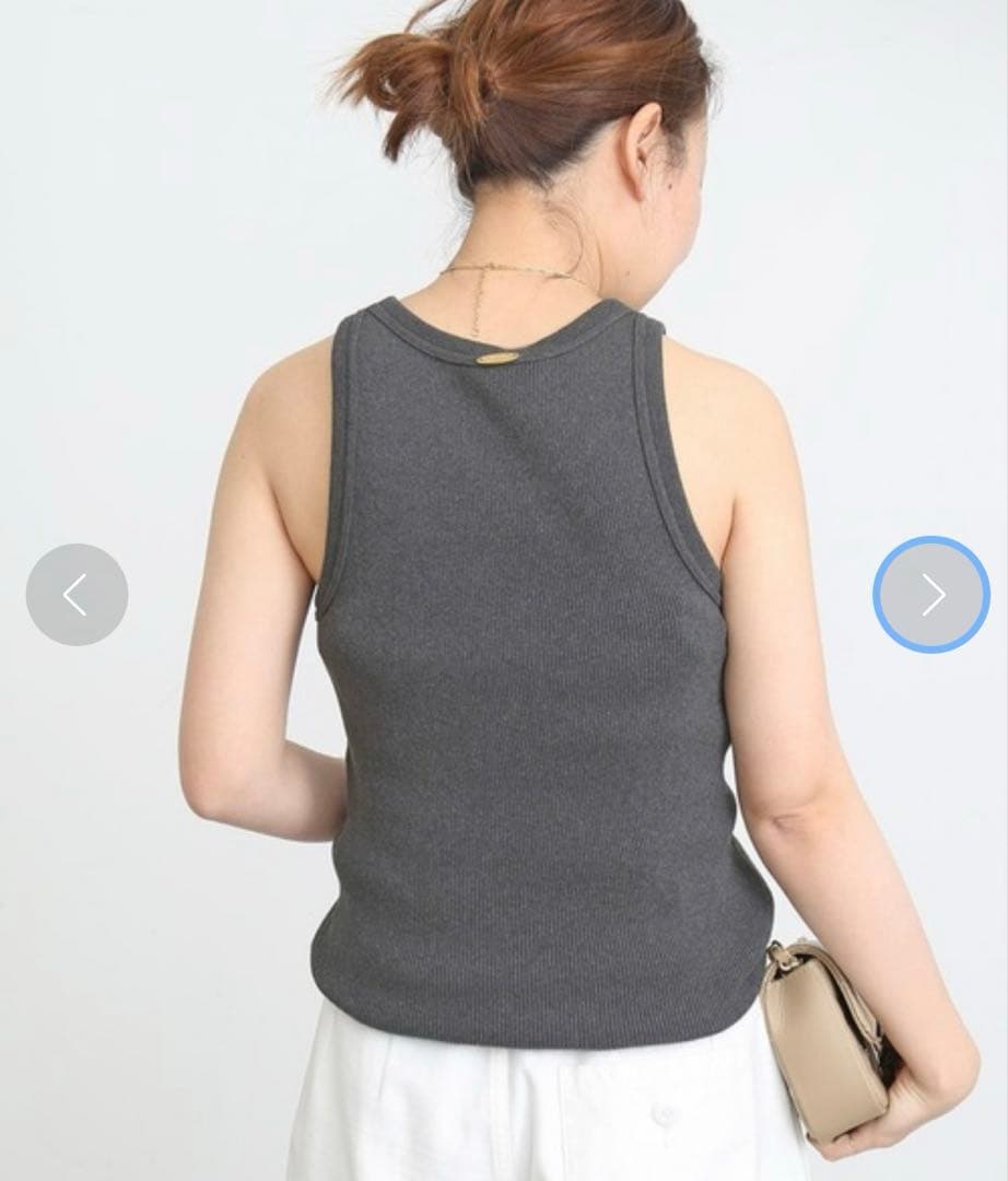 Deuxieme Classe LOREL RIB タンクトップ