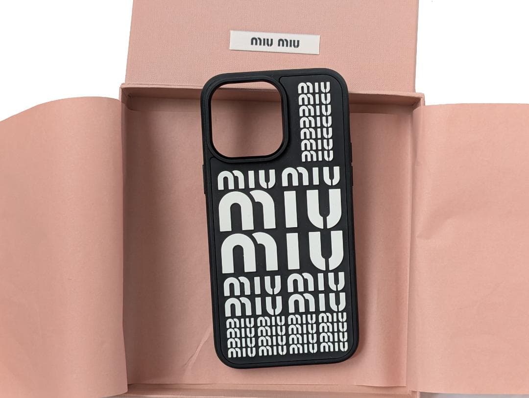 新品 MIU MIU iPhone 14 PRO MAX ケース ミュウミュウ