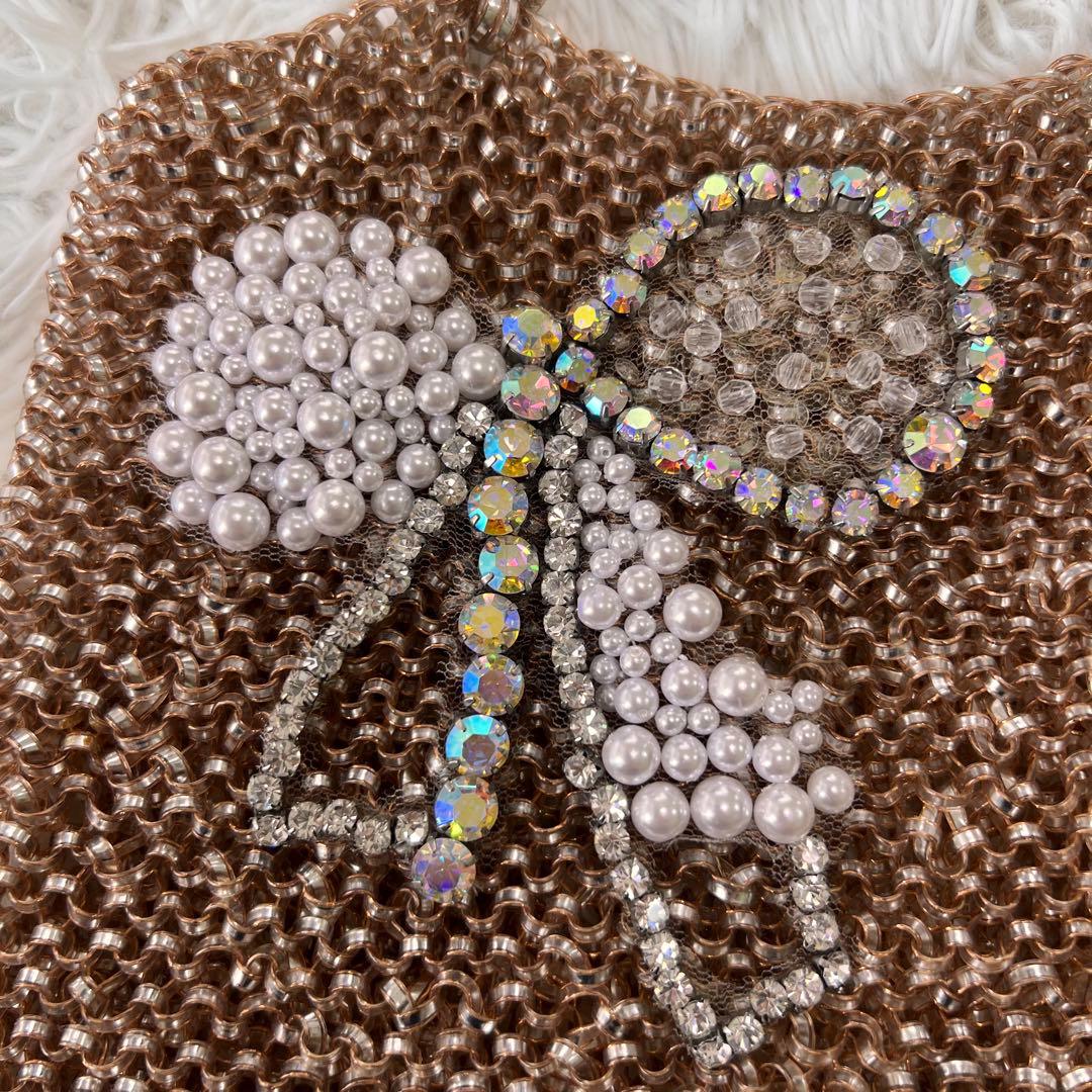 極美品！アンテプリマ ピンク リボン パール　NASTRO/ナストロ