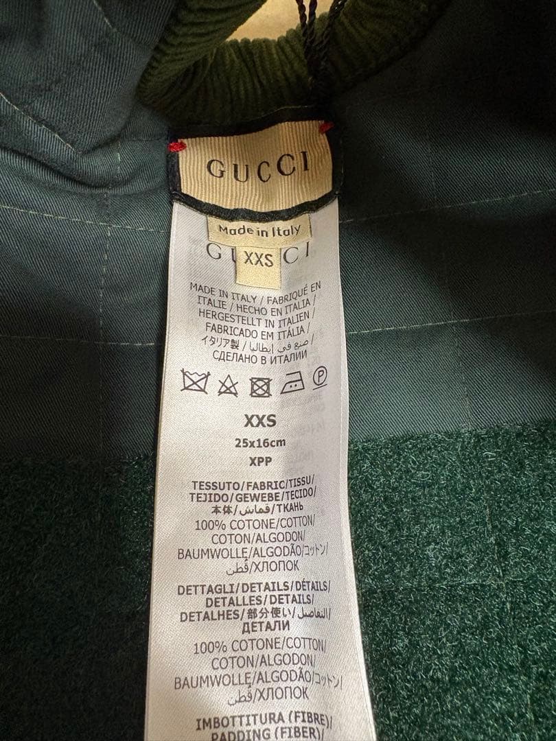 【未使用品】GUCCI グッチ　犬用コート　犬用品　xxsサイズ