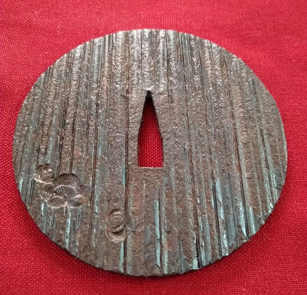 刀鍔(つば)　梅の花　アンティーク