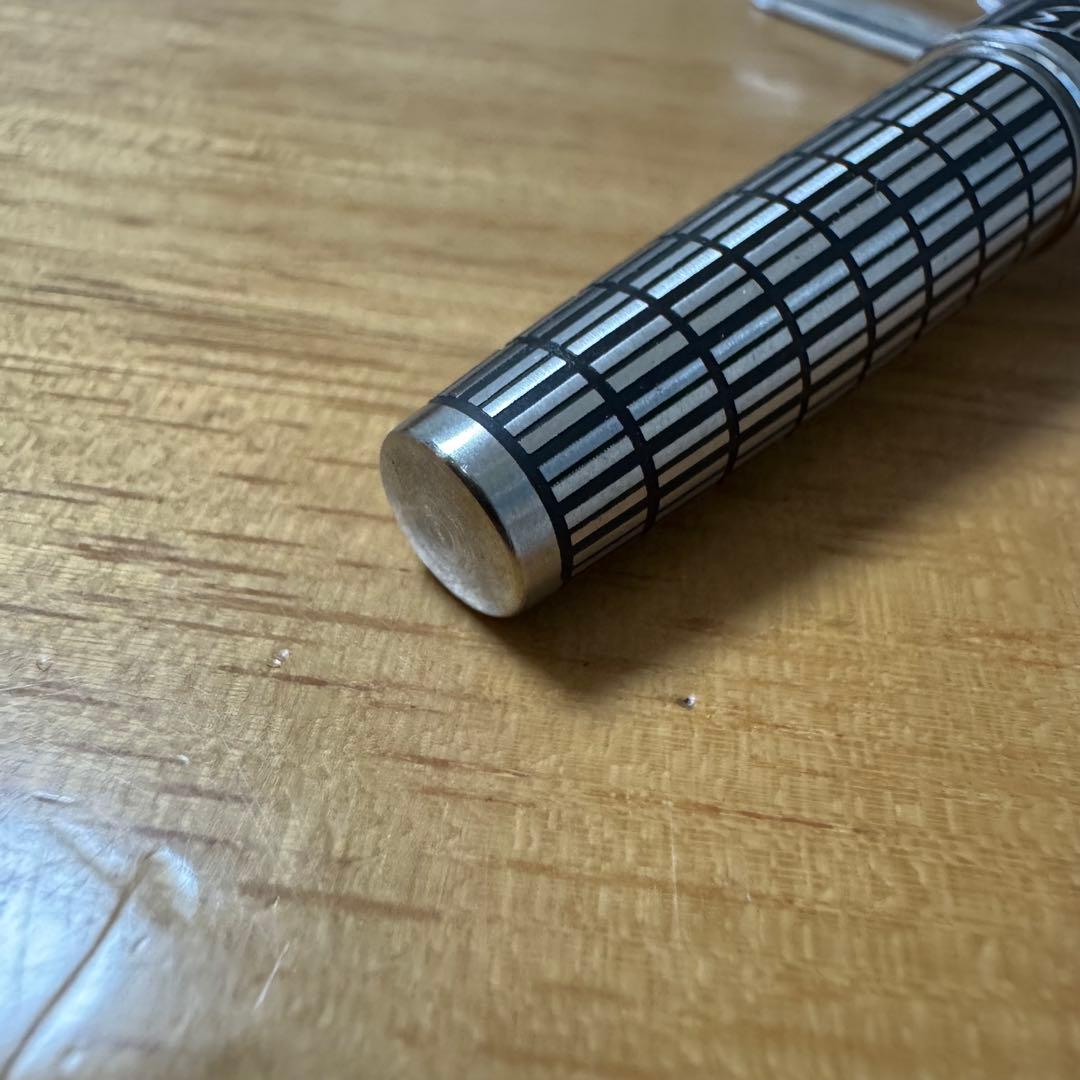 廃盤 パイロット Elite エリート 格子 万年筆 18K 750 F 蝕刻