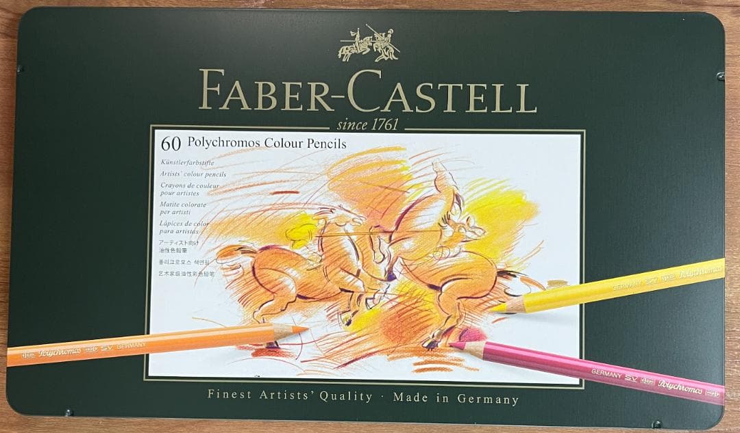 Faber-Castell ポリクロモス色鉛筆 60色セット　全色有 缶入