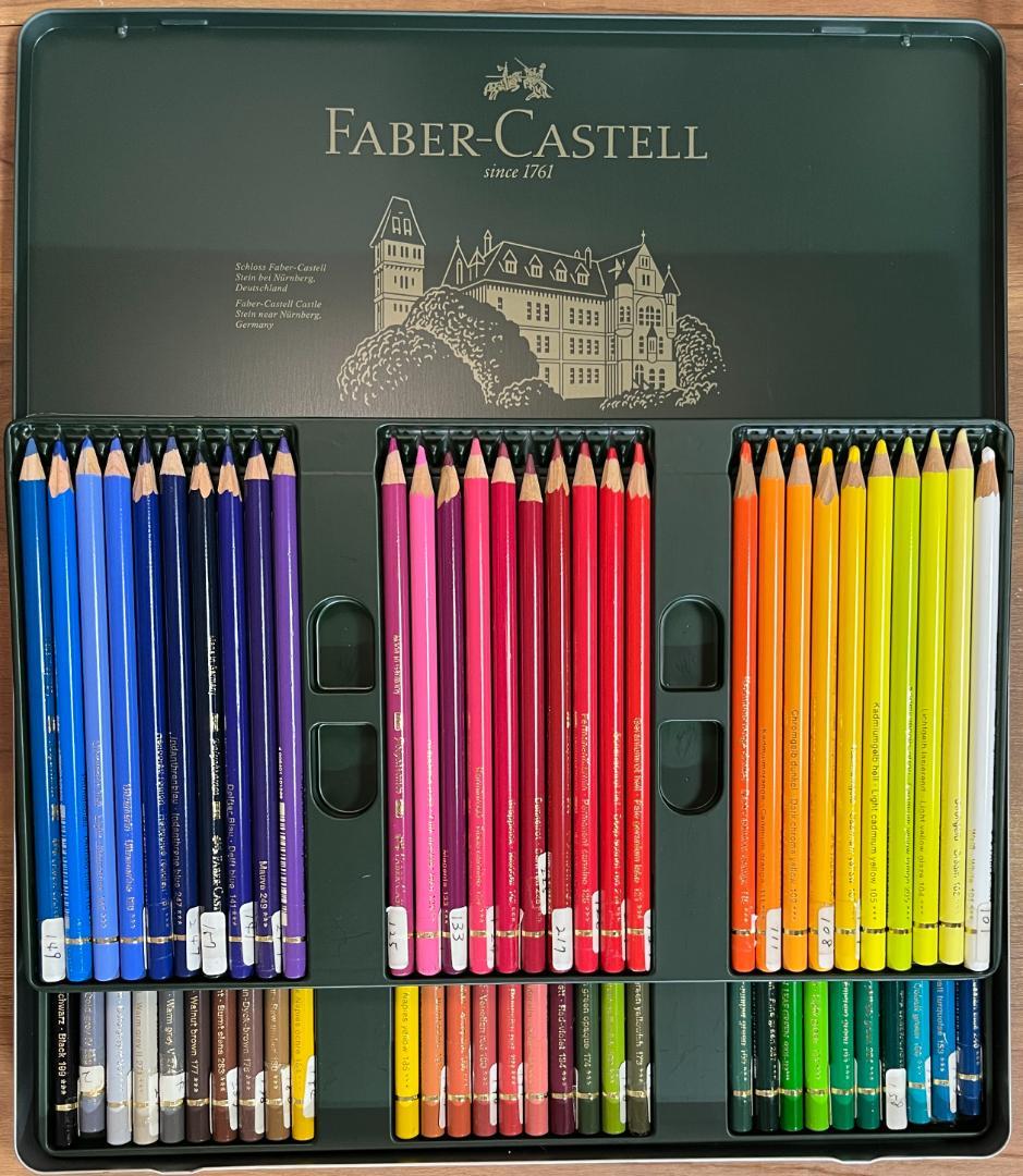 Faber-Castell ポリクロモス色鉛筆 60色セット　全色有 缶入