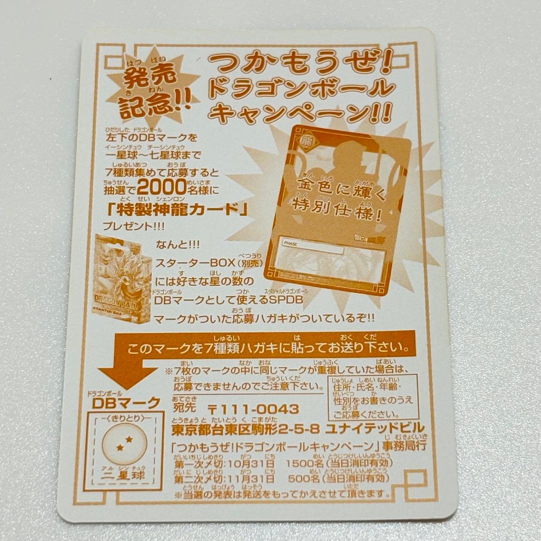 ドラゴンボール　カードゲーム　神龍と孫悟飯　当選　限定