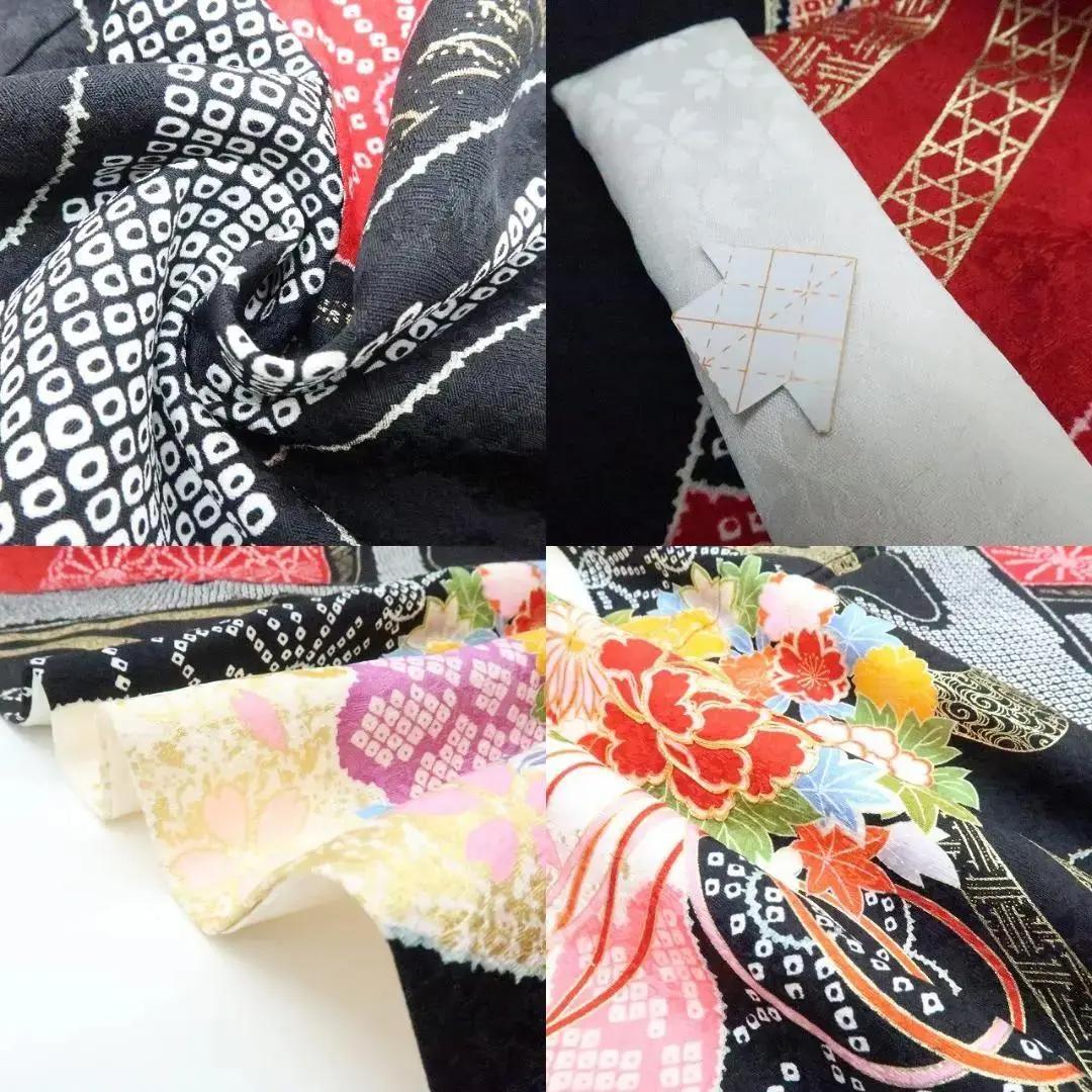 Y2698◇美品 正絹 金駒刺繡 手縫い 成人式 トール・ワイド 振袖 着物