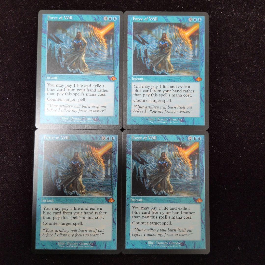 MTG　意志の力　Force of Will　英語版　4枚セット