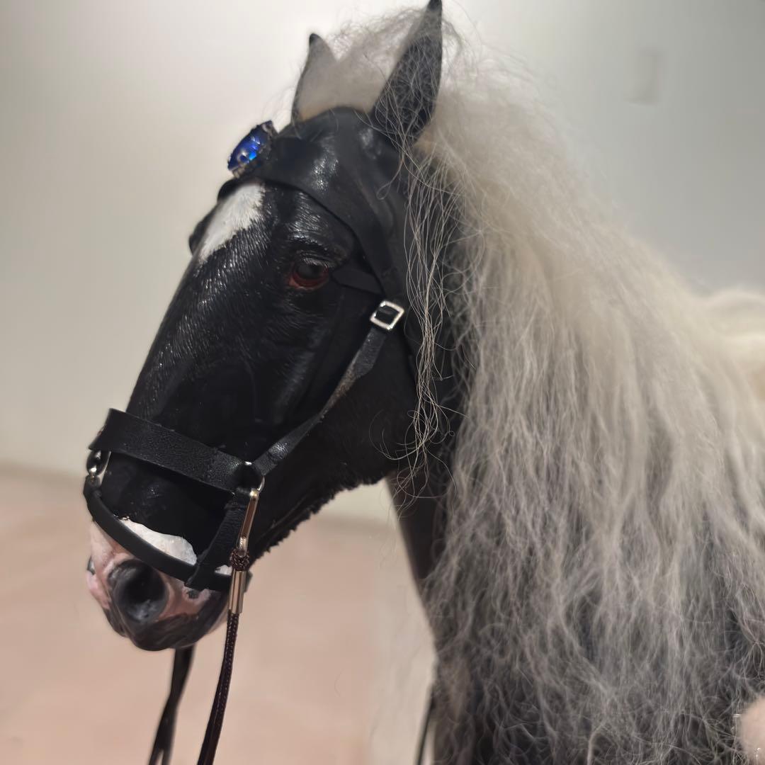 リアル　BIGサイズ　馬　シャイヤー　輓馬　フィギュア