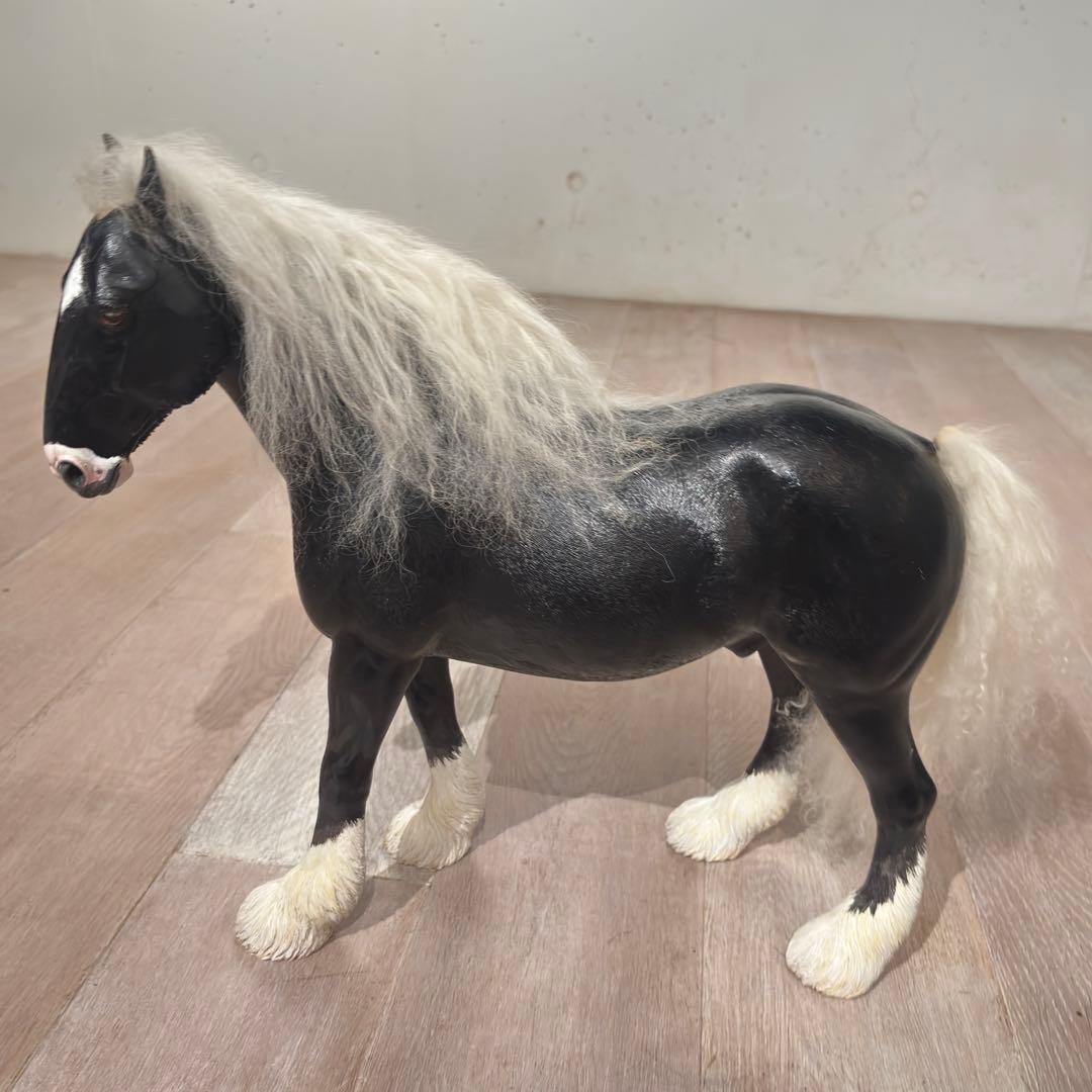 リアル　BIGサイズ　馬　シャイヤー　輓馬　フィギュア
