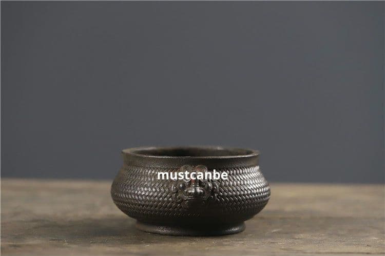 鉄器 線香炉 双獣頭香炉 机頭 仏堂 焼香炉 工芸品 置物