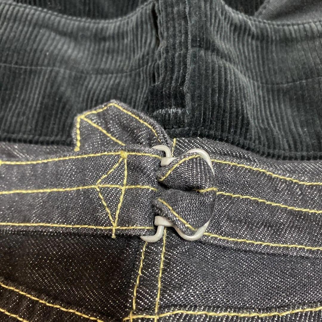 GANRYU COMME des GARÇONブラックデニム サルエルパンツ S