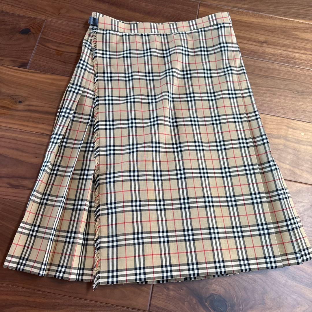 【虎】BURBERRYLondon バーバリーロンドン　チェック柄スカート