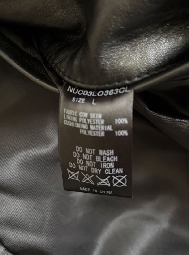 ギ*ん様 ナノユニバース　レザージャケット　シングルライダース　nano uni