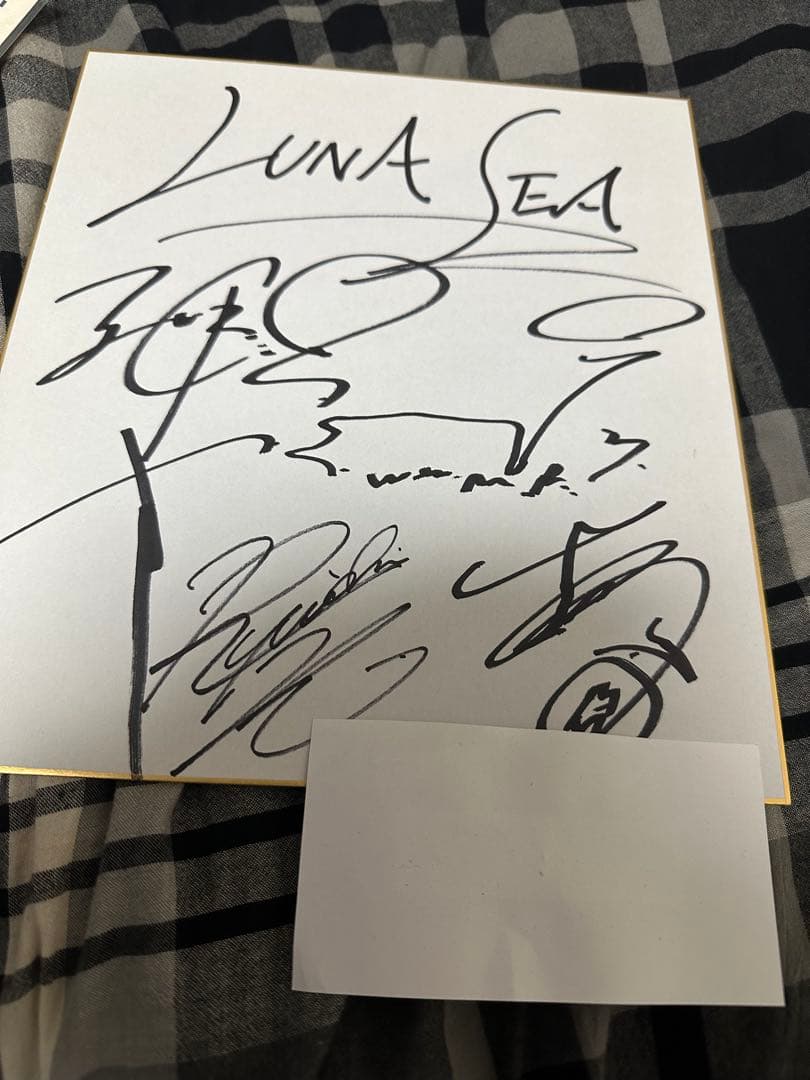 LUNA SEA サイン色紙