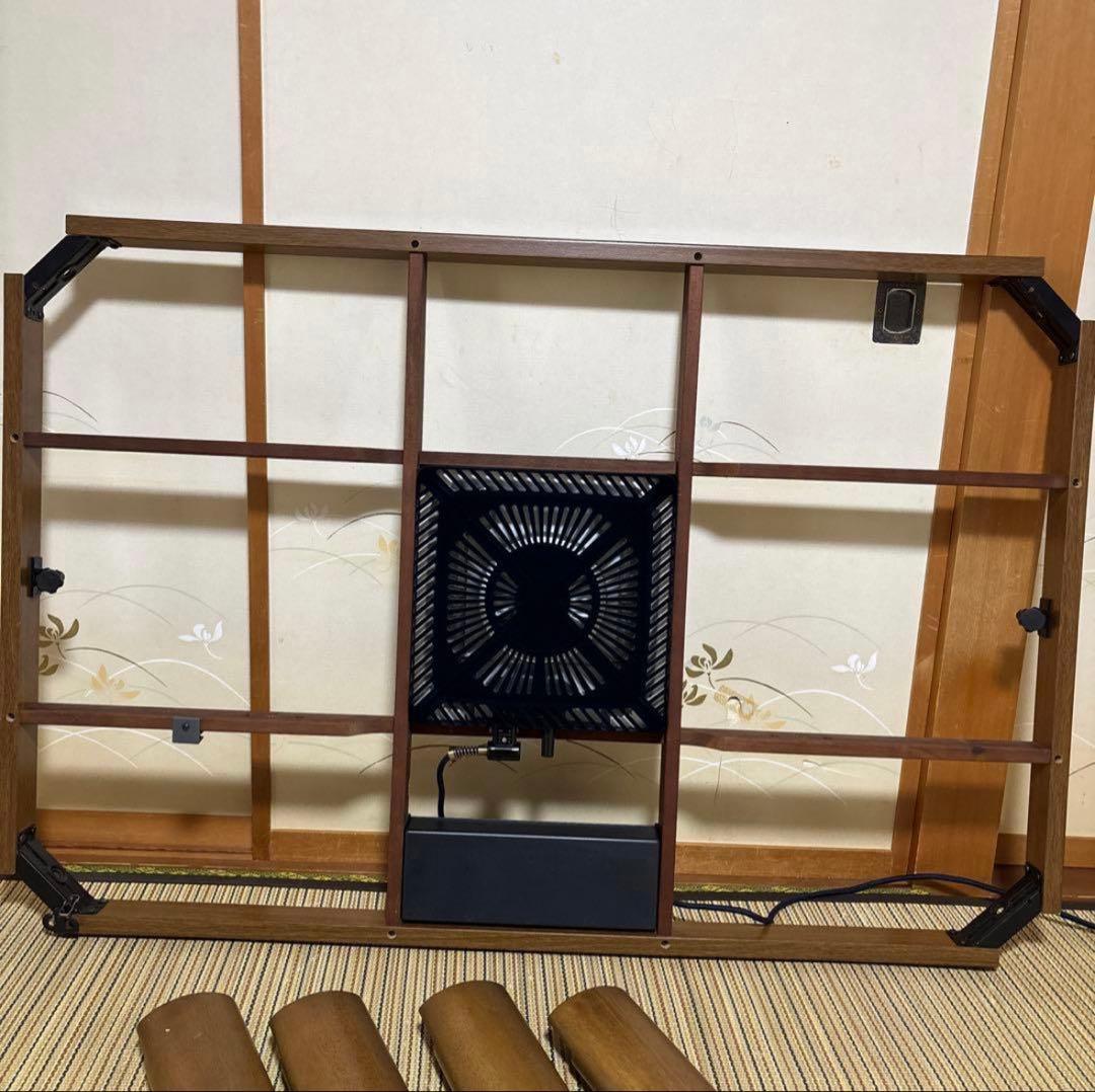 ブラウン こたつテーブル 電気ヒーター内蔵