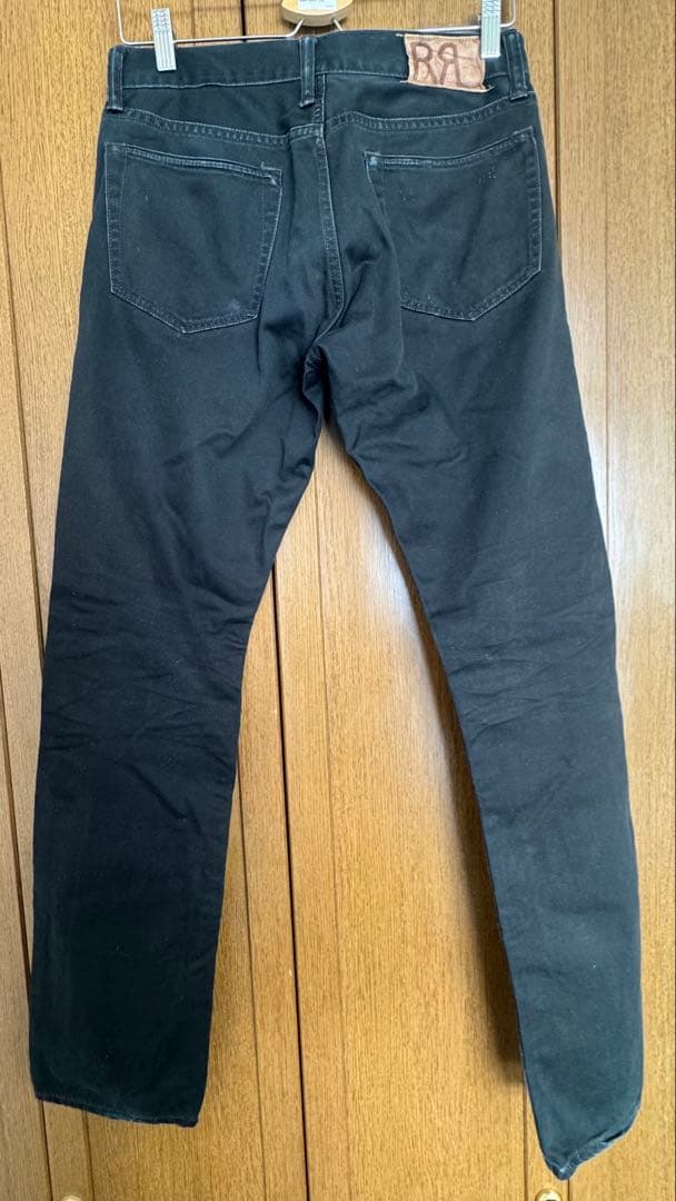 RRL ブラック スリムフィット デニムパンツ 30x32