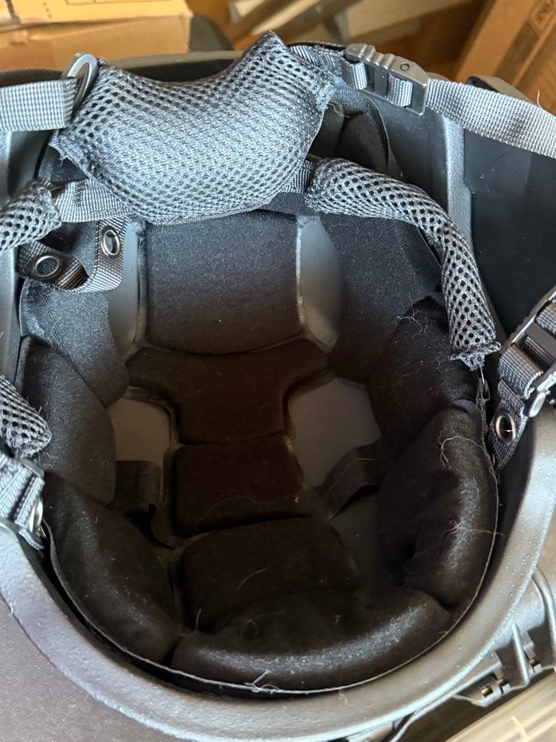 最終価格 NIJ IIIA EXFIL バリスティックヘルメット BK色　中古品