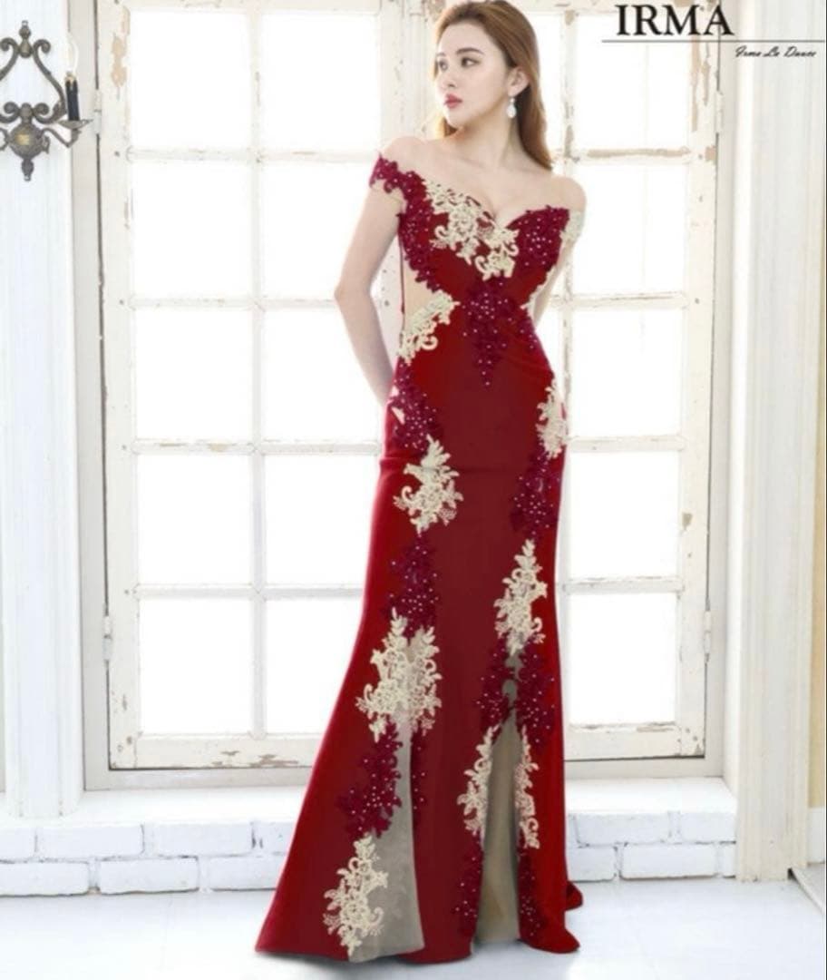 IRMA キャバドレス オフショルロングドレス