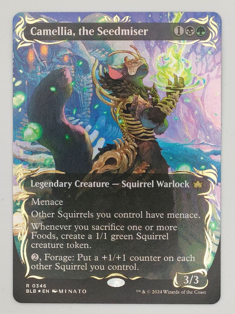 種選奴、カメリア　レイズド　foil 英語