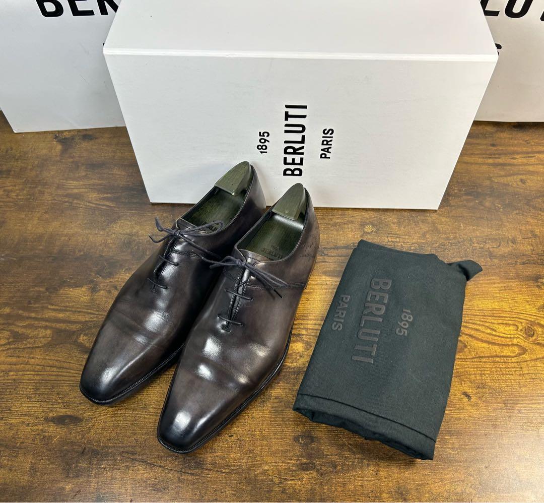 35万円　Berluti スカーズ アレッサンドロ　スクリット　シューズ　8.5