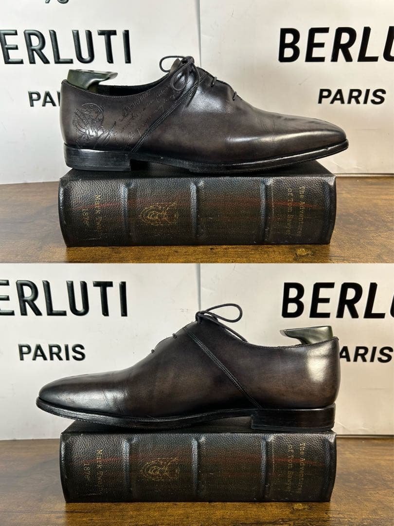 35万円　Berluti スカーズ アレッサンドロ　スクリット　シューズ　8.5