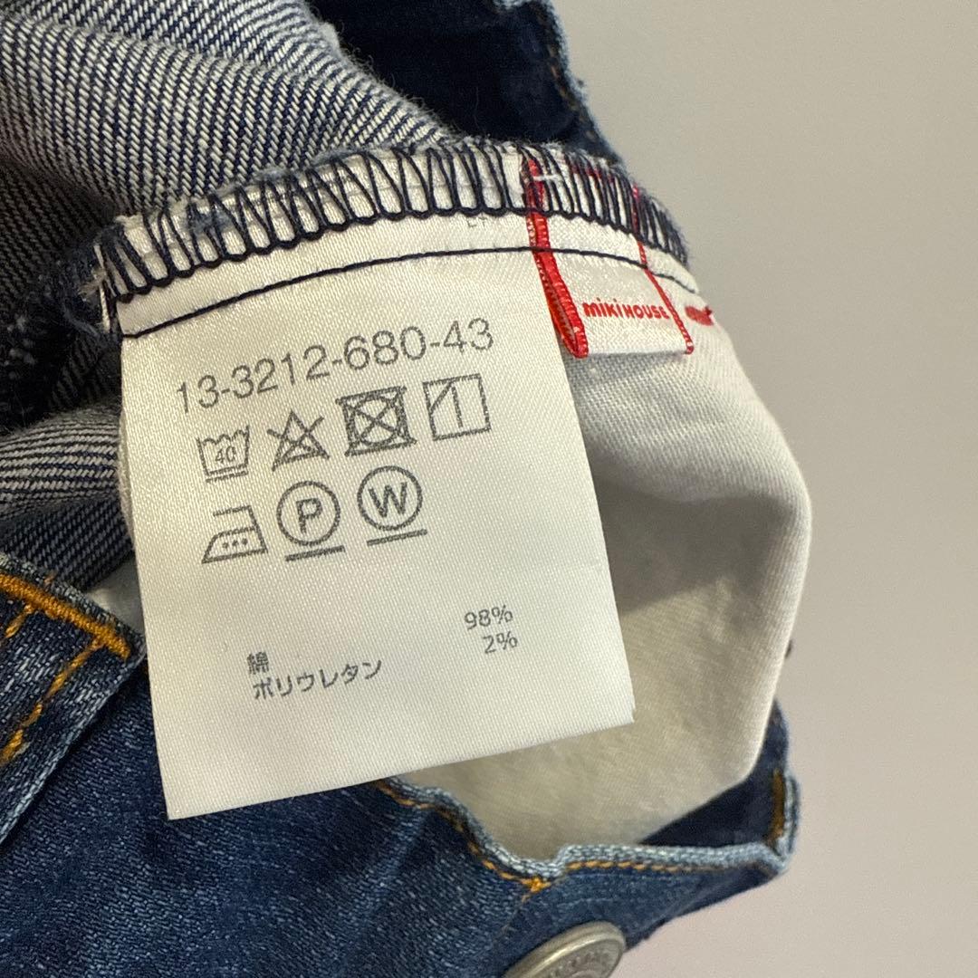 【美品】ミキハウスベア　デニムパンツ 長ズボン　ジーンズ　100