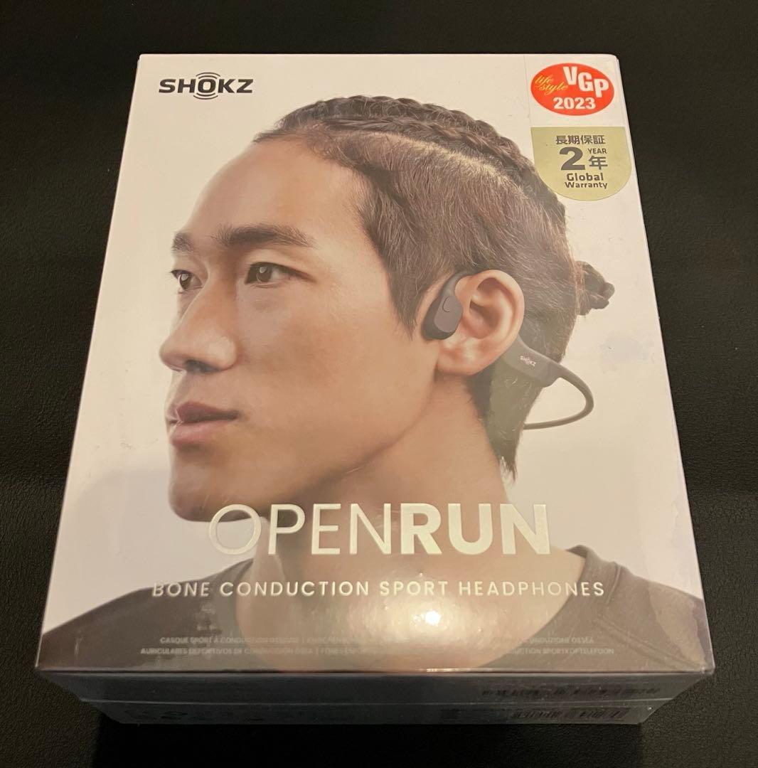 【新品未開封品】SHOKZ OpenRun 骨伝導イヤホン ブラック