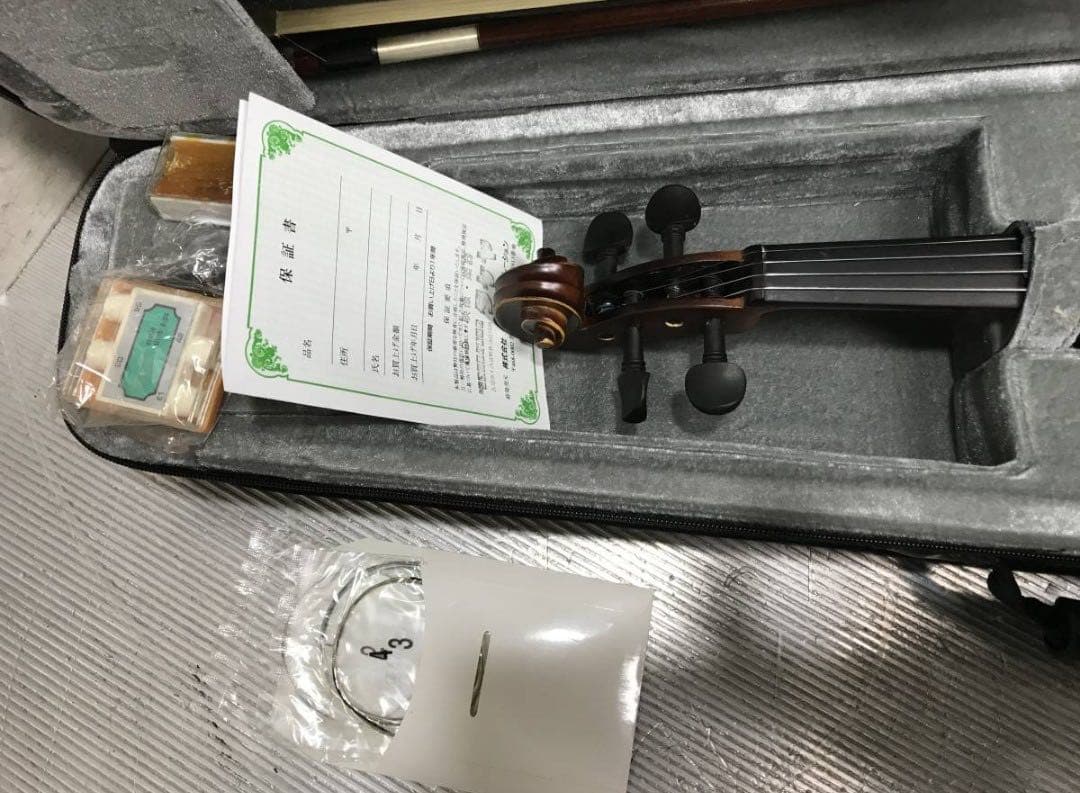 バイオリン本体 ブラウン ハードケース付き