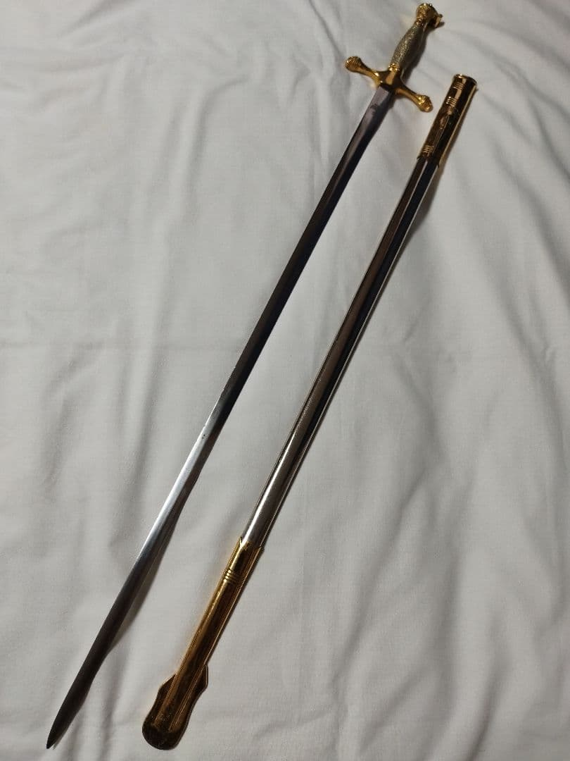 (J-5096)US．ＡＲＭＹ士官候補生訓練用サーベル　レア　(模造刀、安全品)